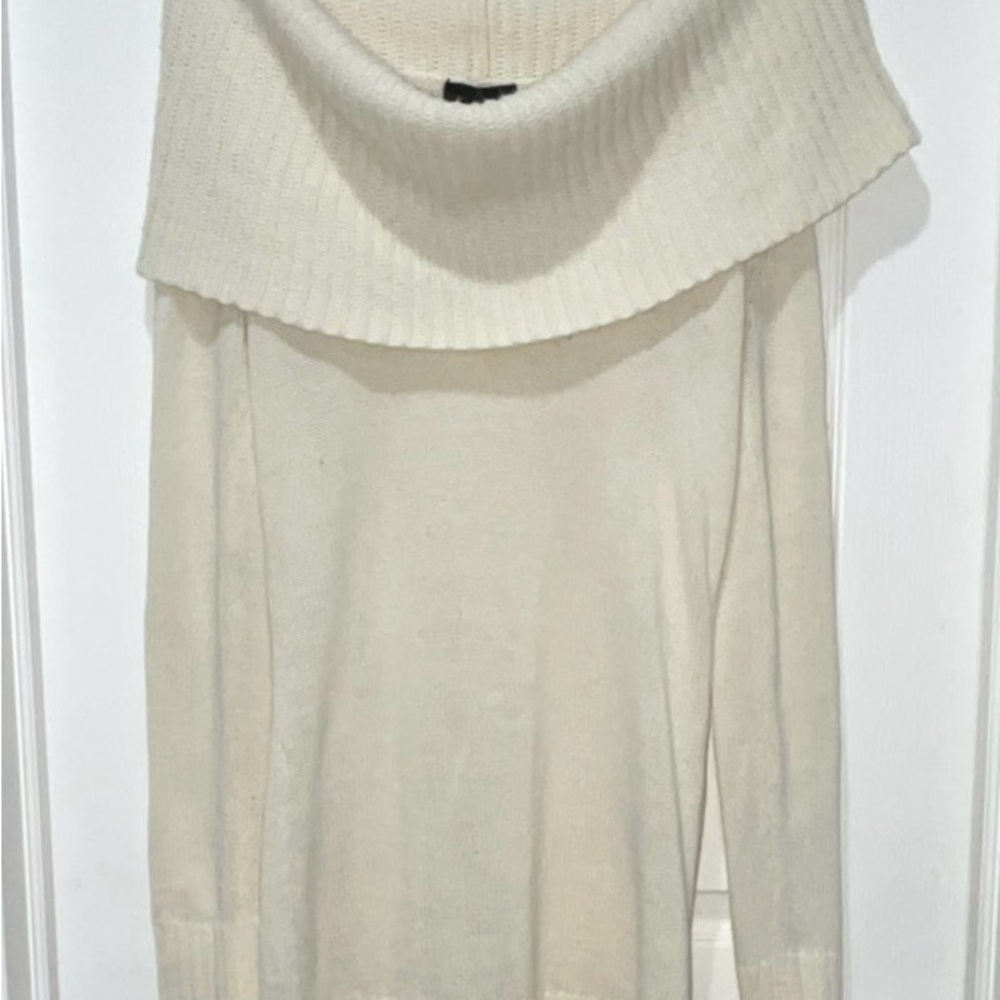 Elegant Cream Knitted Sweater or Sweater dress! size L Comfy & NO FLAWS! NWT
